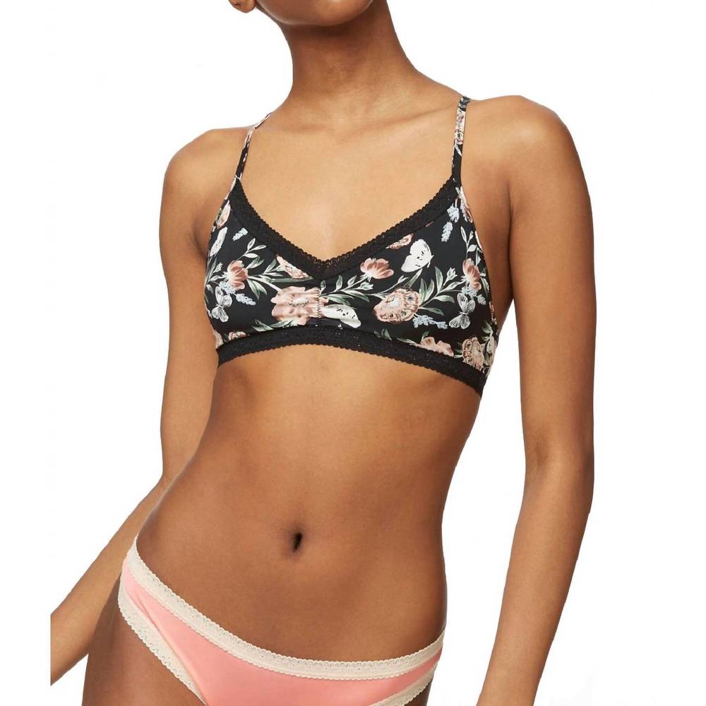 NEW BLUSH LINGERIE pretty little racerback bralette in floral